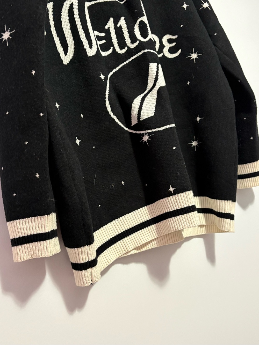We11done Black Half-Zip Graphic Knit Sweater - Picture 5 of 8